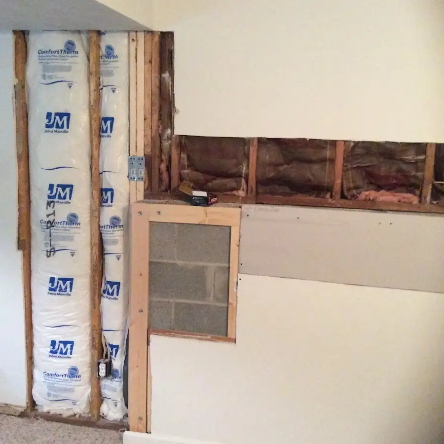 Wall insulation replacement during Structural Drying in Mentone